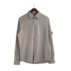 Projek Raw The 24/7 Flex Shirt Button Up Medium Modern Fit Long Sleeve Taupe